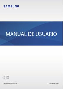 Manual de uso Samsung SM-T500 Galaxy Tab A7 Tablet