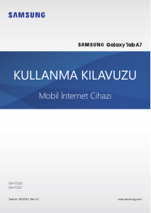 Kullanım kılavuzu Samsung SM-T507 Galaxy Tab A7 Tablet