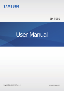 Manual Samsung SM-T580 Galaxy Tab A Tablet