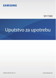 Priručnik Samsung SM-T580 Galaxy Tab A Tablet
