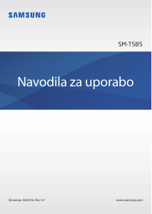 Priročnik Samsung SM-T585 Galaxy Tab A Tablica