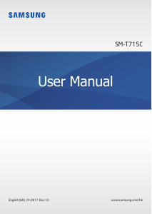 Manual Samsung SM-T715C Tablet