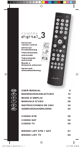 Bedienungsanleitung Ruwido Digital 3 Fernbedienung