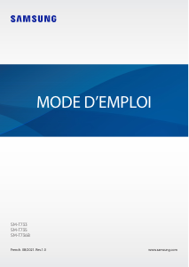 Mode d’emploi Samsung SM-T733 Galaxy Tab S7 Tablette