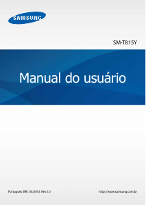 Manual Samsung SM-T815Y Tablet