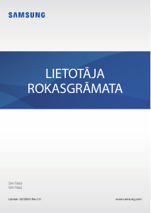 Rokasgrāmata Samsung SM-T865 Galaxy Tab S6 Planšetdators