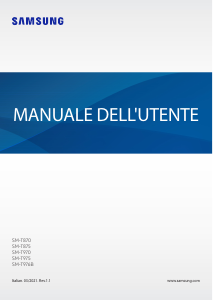 Manuale Samsung SM-T870 Galaxy Tab S7 Tablet