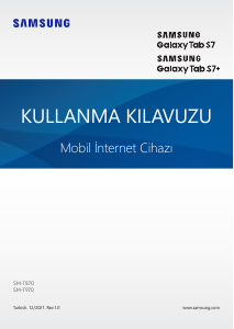 Kullanım kılavuzu Samsung SM-T870 Galaxy Tab S7 Tablet