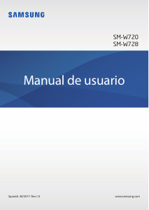 Manual de uso Samsung SM-W720 Galaxy Book Tablet