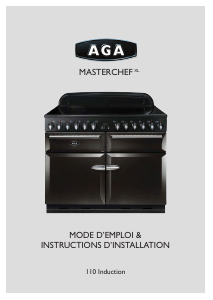 Mode d’emploi AGA Masterchef XL 110 Induction Cuisinière