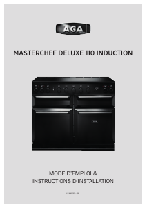 Mode d’emploi AGA Masterchef Deluxe 110 Induction Cuisinière