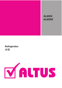 Manual Altus AL 605 IX Fridge-Freezer