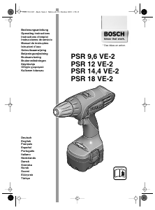 Manuale Bosch PSR 18 VE-2 Trapano avvitatore