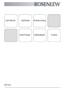 Käyttöohje Rosenlew RSP100A Pakastin