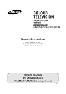 Manual Samsung CS-21K9ML Television