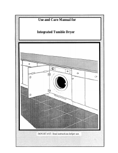 Manual Prima LPR791 Dryer