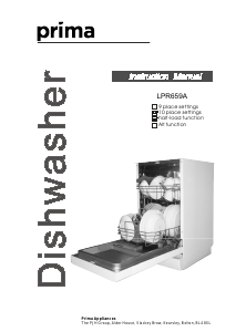 Handleiding Prima LPR659A Vaatwasser