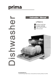 Manual Prima LPR661A Dishwasher