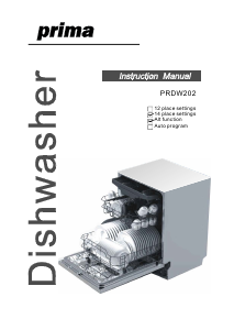 Manual Prima PRDW202 Dishwasher