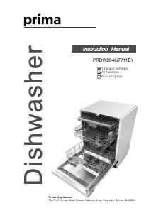 Manual Prima PRDW204 Dishwasher