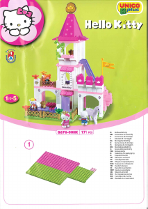 Руководство PlayBIG Bloxx set 800057047 Hello Kitty Большой замок