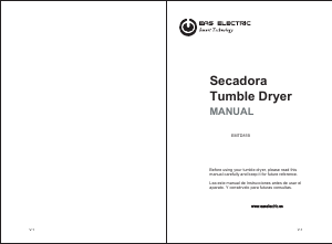 Manual EAS Electric EMTD81B Dryer