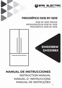 Manual EAS Electric EMSS188X Fridge-Freezer