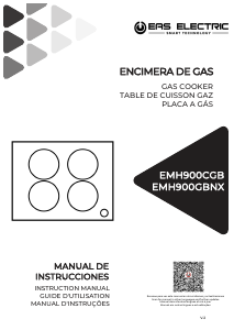 Handleiding EAS Electric EMH900CGB Kookplaat