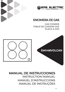 Handleiding EAS Electric EMH46VOLCAN Kookplaat