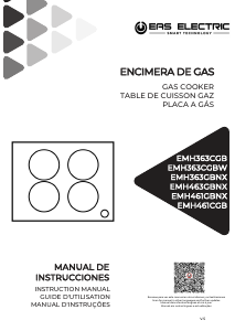 Handleiding EAS Electric EMH363CGBW Kookplaat
