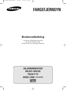 Bruksanvisning Samsung CW-29A208P TV