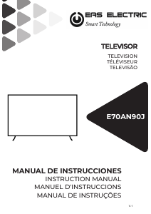 Manual de uso EAS Electric E70AN90J Televisor de LED