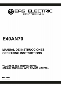 Manual de uso EAS Electric E40AN70 Televisor de LED