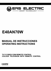 Manual de uso EAS Electric E40AN70W Televisor de LED