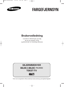 Bruksanvisning Samsung CW-29M026P TV