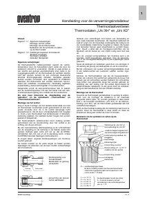 Handleiding Oventrop Uni XD Thermostaat