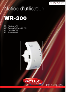 Manual de uso Optex WR-300 Amplificador de señal