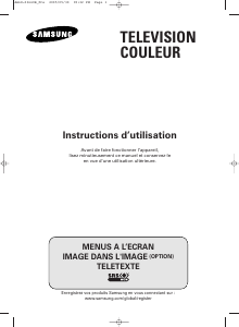Mode d’emploi Samsung CW-29M166V Téléviseur