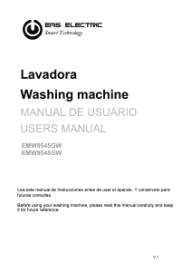 Manual de uso EAS Electric EMW9545GW Lavadora