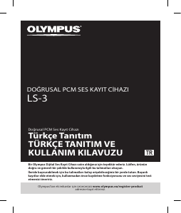 Kullanım kılavuzu Olympus LS-3 Ses kaydedici