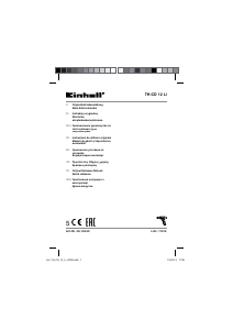 Instrukcja Einhell TH-CD 12 Li Wiertarko-wkrętarka