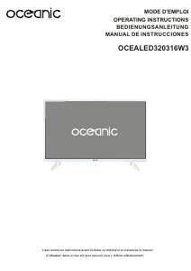 Manual de uso Oceanic OCEALED320316W3 Televisor de LED