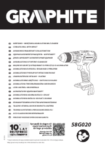 Manual Graphite 58G020 Maşină de găurit-înşurubat
