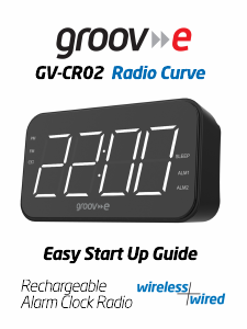 Manual Groov-e GV-CR02 Alarm Clock Radio