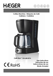 Manual Haeger CM-68B.007A Máquina de café