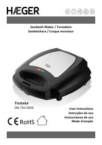 Mode d’emploi Haeger SM-75G.003A Grill