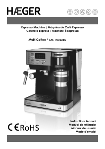 Manual de uso Haeger CM-145.008A Máquina de café espresso
