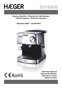 Handleiding Haeger CM-85B.009A Espresso-apparaat
