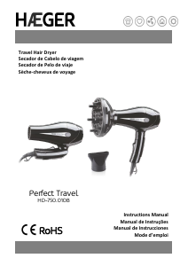 Manual de uso Haeger HD-750.010B Secador de pelo