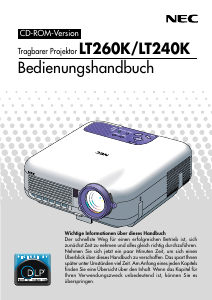 Bedienungsanleitung NEC LT240K Projektor